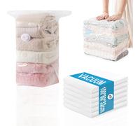 Sac Aspirable Rangement Sous Vide,Sac Couette Sous Vide Cube,6 Pcs (100x80x32cm) Housse de Rangement Sous Vide,Pochette Rangement Jouet pour Vêtements Saisonniers,Oreillers,Drap,Couette