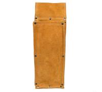Sac banane en cuir de vache épais avec pochette de rangement pour électrode résistante à l'usure avec boucle de ceinture, organiseur portable pour outils de soudeur 35 x 12 cm, jaune