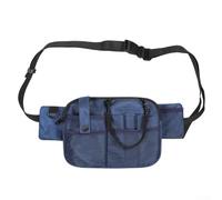 Sac banane imperméable réglable avec plusieurs poches et compartiments spacieux pour organiser les fournitures infirmières et professionnelles (bleu)
