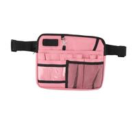 Sac banane pour infirmière, avec plusieurs compartiments, pour hôpitaux, électriciens, travailleurs et plus encore, sac à outils en tissu Oxford de grande capacité, rose