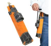 Sac banane pour tige de soudure - Étui de rangement d'électrodes en cuir, accessoire pour fer à souder | Plateforme d'équipement de transport de protection de la peau lourde, solution pratique de G