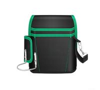 Sac banane robuste pour outils 24 cm multi-poches (35,6 cm) | Tissu Oxford 1680D, revêtement imperméable, résistant aux rayures, essentiel pour les électriciens, conditions difficiles