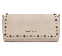 Sac bandoulière pour femme, modèle "Deep Bag", en polyuréthane, avec des clous, une chaîne dorée et de couleur café