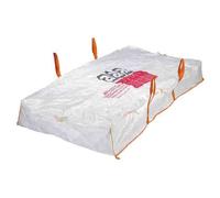 Sac big bag pour dalles d'amiante 260 x 125 x 30 cm charge portante 1000 kg facteur sécurité 5:1 norme DIN EN ISO 21898