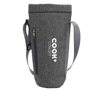 Sac bouteille isotherme gris en polyester de 1,5L
