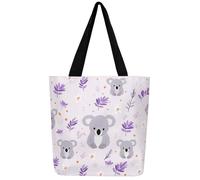 Sac cabas en toile avec motif de chats, 50x40 cm, grande capacité