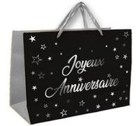 sac cadeau 30x25cm argent - surprisez vous sacmm00a G