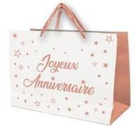 sac cadeau 30x25cm or rose - surprisez vous sacmm00rg Rose G