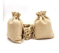 Sac cadeau - 50 Pcs - Coton naturel - 7 x 9 cm - Beige
