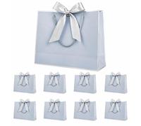 Sac cadeau en papier - Grand format - Papier recyclable - Avec ruban - Pour anniversaire et fêtes