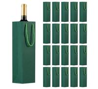 Sac cadeau pour bouteille de vin - Transparent - De qualité supérieure - Avec poignée - Organisateur de vin - Pour Noël, mariage, fête