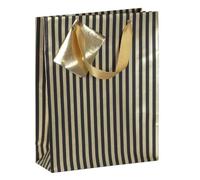 Sac cadeau ""Premium rayures"", grand