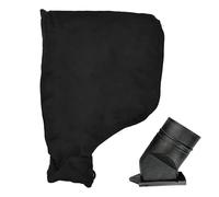 Sac collecteur de poussière - Sac à poussière abrasif, hotte d' - Accessoire noir pour meuleuse, travail du bois, scie à onglets et tronçonneuses