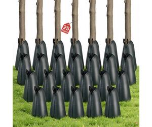 Sac d'arrosage pour arbres VEVOR 75,7 L, lot de 25, sac d'arrosage en PE avec fermeture à glissière, sac d'eau pour arbres permettant 3 à 4 heures d'arrosage, sac d'arrosage, système d'arrosage pour l
