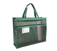 Sac d'art A3 - Sac à dessin en maille de 17,13 pouces | Classeur d'art transparent - Poche en maille de 177 ml avec double fermeture éclair et grande capacité pour organiser des documents, ours d'art