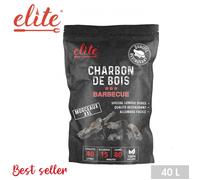 Sac de 40L de charbon de bois pour Barbecue - Qualité restaurant - Morceaux XXL allumage facile