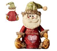 Sac de bonbons de Noël de poupées 3D | Sac traité tissé | Sweet Goody Bag, adorable emballage en tissu, idée cadeau réutilisable de Noël, sac de décoration