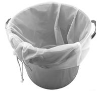 Sac de brassage réutilisable en nylon 56 x 66 cm | Réutilisable, passe au lave-vaisselle, idéal pour la bière et le vin, grande capacité, nylon durable