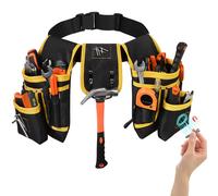 Sac de ceinture porte-outils, ceinture utilitaire avec poches réglables, sacoche de travail détachable, tablier de travail robuste, pochette polyvalente A