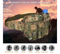 Sac De Ceinture Tactique En Nylon Pour Hommes, 1 Pièce, Bouteille D'eau De Randonnée, Pochette Pour Téléphone, Sports De Plein Air, Chasse Militaire, Escalade, Camping