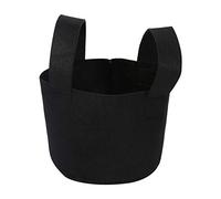Sac de culture de plantes, conteneur de plantation d'aération écologique et durable pour légumes, fleurs, herbes, fraises, matériau en feutre noir, 6 tailles 1 2 3 5 7 10 gallons (14x18 cm (1 gallon))
