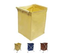 Sac de doublure amovible imperméable pour chariot à linge - Tissu de bœuf durable de rechange pour chariot commercial pliable et panier à linge (couleur : beige)