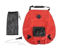 Sac de Douche Solaire 20L, Sac de Douche Portable avec Chauffage Solaire pour Camping randonnée Plage (Red)