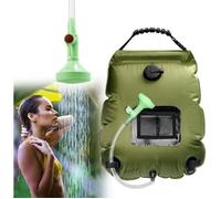 Sac de Douche Solaire Camping, 20L Sac de Douche Solaire Portable Douche de Camping Voyage Douche d'eau Chaude avec Pommeau de Douc