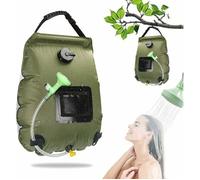Sac de douche solaire de 20L portable et pliant avec tte de douche amovible chauffe-eau solaire pour camping PARAPLUIE