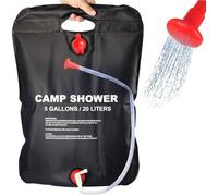 Sac de douche solaire de camping, douche de camping portable, 20L, adapté au camping en plein air, aux voyages