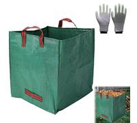 Sac de Jardin 125L Réutilisable et Résistant - Big Bag pour Déchets Verts, Feuilles Mortes et Compost - Transport Facile avec Poignées Renforcées