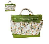 Sac de jardin avec poignée et tissu Oxford, grand compartiment de rangement, porte-outils de jardin multifonction avec de nombreuses poches, pour hommes, femmes, artisans, jardin, terrasse, cour