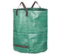 Sac de jardinage professionnel à double fond – sac robuste pour feuilles et déchets verts – sacs pliables, grands et résistants pour feuilles et déchets verts, en polypropylène 150 g/m²