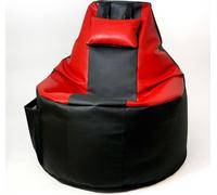 Sac de joueur Sako pouf noir-rouge XXL 130 x 90 cm