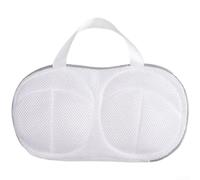 Sac de lavage en maille épaisse pour soutien-gorge - Empêche la déformation et les accrocs - Idéal pour les vêtements délicats - 32 x 21 cm - Gris