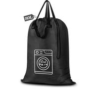 Sac de lessive étanche Unyqoos® en nylon, 50 x 70 cm – avec cordon de serrage et larges poignées, grand sac de voyage et de camping pour le linge sale