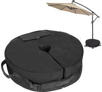 Sac de lestage pour parasol banane - peut supporter jusqu'à 40 kg - sacs de sable supplémentaires pour parasol d'extérieur
