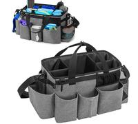 Sac de nettoyage avec 4 séparateurs pliables, couleur gris