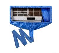 Sac de nettoyage mural pour climatiseur avec polyester épais pour housse anti-éclaboussures pour unités divisées 1P-2p, panneaux réglables faciles à installer, protection d'évacuation des eaux usées