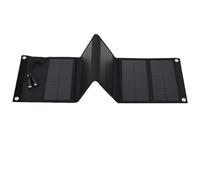 Sac de Panneau Solaire Portable 10W 5V Double Sortie USB Monocristallin Silicone Photovoltaïque Pliable Case avec Régulateur de Tension 51,1 x 16,3 cm Alimentation Extérieure de Secours 2 Mousquetons