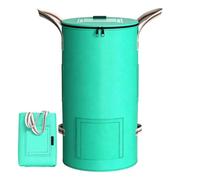 Sac de pelouse pliable réutilisable avec poignée collecteur de débris | Sacs réutilisables pour feuilles de jardin pour tonte d'herbe, arbuste, pin, garage, aire de jeux, allée, plage, jardin, parc