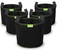 Sac de plantation de tomates Set de 5 poignées en non-tissé 12L - pour les pommes de terre Fraises