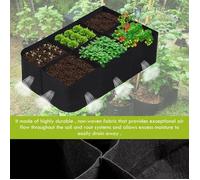 Sac de plantation - MOOHOP - Rectangulaire - 120 x 60 x 30 cm - Feutre - 6 compartiments