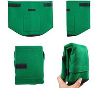 Sac de plantation Unyqoos® avec fenêtre transparente et poignées de transport – tissu non tissé respirant, réutilisable, idéal pour les pommes de terre, les carottes et les tomates, pour balcon et jar