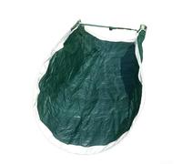 Sac de ramassage de feuilles portable pliable pour nettoyage de pelouse | Construction robuste, film résistant aux déchirures, adapté aux déchets humides, couleur verte, longue durée de vie