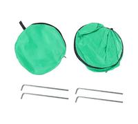 Sac de ramassage de Feuilles Portable Pop-up, Outil de ramassage de Feuilles Pliable, Sac de Jardin réutilisable avec 4 Clous de Sol pour déchets de pelouse, Vert 35,4 x 23,6 x
