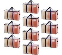 Sac de rangement 102 litres - Poignées solides - 10 pièces - Transparent