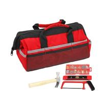 Sac de rangement à outils robuste avec fermeture éclair et poignée | Sac à outils de mécanicien avec support pour charpentiers, plombiers, chantiers, réparation électrique et