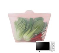 Sac de rangement alimentaire en silicone résistant à la chaleur 500 ml | Sac de congélation pour pain, salade, déjeuner, cuisine, voyage, camping