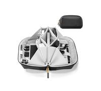 Inateck Sac de Rangement Câbles, organisateur d'accessoires électroniques avec poignée, pochette organisateur de gadgets, résistant aux éclaboussures étui de transport pour chargeur/câbles/cartes Noir